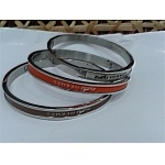 Hermes barcelet/bangles in Brown Orange White , cheap Chanel Bracelets