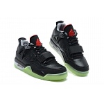 Air Yeezy Kanye West jordan 4 genuine leather Glowing in dark Sneakers For Men in 93944, cheap Air Yeezy For Men