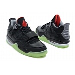 Air Yeezy Kanye West jordan 4 genuine leather Glowing in dark Sneakers For Men in 93944, cheap Air Yeezy For Men
