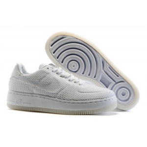 $65.00,Cheap 2016 New Nike Air Force Low Upstep Br Unisex All White Shoes  in 155020