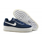 Cheap 2016 New Nike Air Force Low Upstep Br Unisex Navy Blue Shoes  in 155016