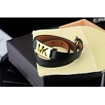Michael Kors Double Wrap Leather Bracelets With  Golden Tone MK Logo Buckle Black in 155523