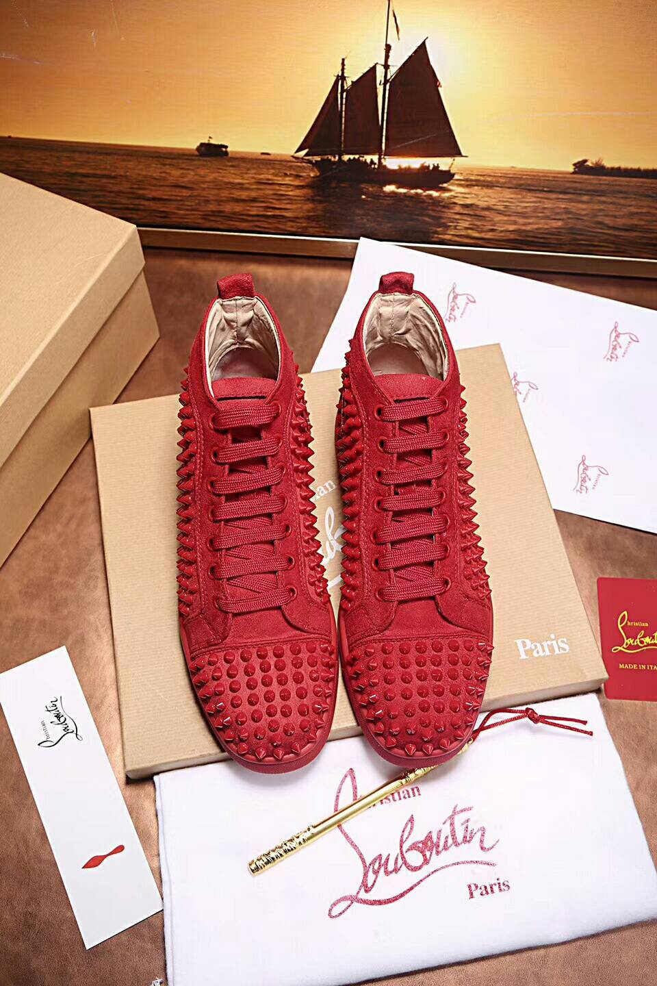 Cheap 2018 New Christian Louboutin Sneakers On For Men # 177702,$75 [FB177702] - Designer ...