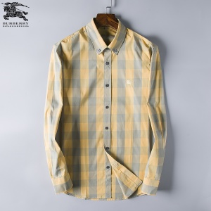 $28.00,2018 New Cheap Burberry Long Sleeved Shirts For Men in 195182
