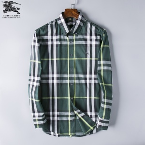 $28.00,2018 New Cheap Burberry Long Sleeved Shirts For Men in 195191