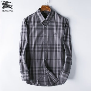 $28.00,2018 New Cheap Burberry Long Sleeved Shirts For Men in 195194