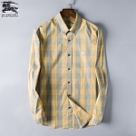 2018 New Cheap Burberry Long Sleeved Shirts For Men in 195182