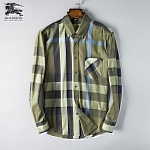 2018 New Cheap Burberry Long Sleeved Shirts For Men in 195186