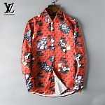 2018 New Cheap Louis Vuitton Long Sleeved Shirts For Men in 195196