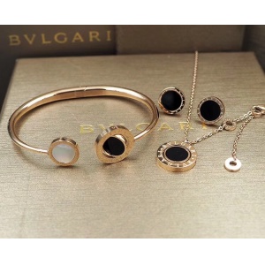 2019 New Cheap AAA Quality Bvlgari Necklace Bracelets Set For Women # 199212