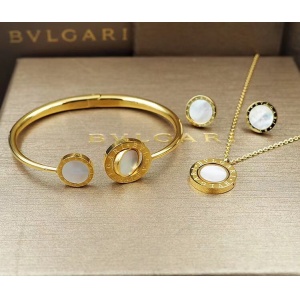 $49.00,2019 New Cheap AAA Quality Bvlgari Necklace Bracelets Set For Women # 199214
