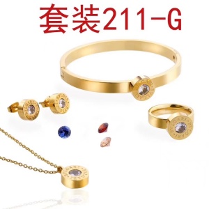 $49.00,2019 New Cheap AAA Quality Bvlgari Necklace Bracelets Set For Women # 199222