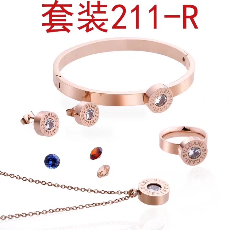 2019 New Cheap AAA Quality Bvlgari Necklace Bracelets Set For Women # 199221, cheap Bvlgari Necklace, only $49!