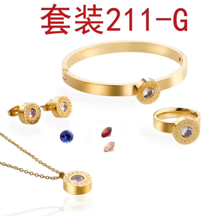 2019 New Cheap AAA Quality Bvlgari Necklace Bracelets Set For Women # 199222, cheap Bvlgari Necklace, only $49!