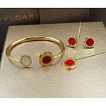 2019 New Cheap AAA Quality Bvlgari Necklace Bracelets Set For Women # 199216, cheap Bvlgari Necklace