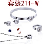 2019 New Cheap AAA Quality Bvlgari Necklace Bracelets Set For Women # 199220