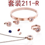 2019 New Cheap AAA Quality Bvlgari Necklace Bracelets Set For Women # 199221, cheap Bvlgari Necklace