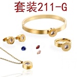 2019 New Cheap AAA Quality Bvlgari Necklace Bracelets Set For Women # 199222