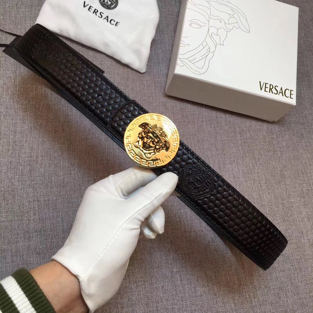 Cheap 2019 New Cheap 3.8cm Width Versace Belts 203408,45 [FB203408