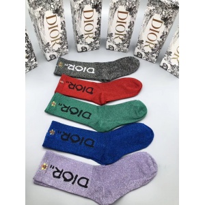 $35.00,2020 Cheap Unisex Dior Socks 5 Pairs Per Box # 215965