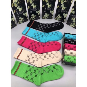 $35.00,2020 Cheap Unisex Gucci Socks 5 Pairs Per Box # 215968