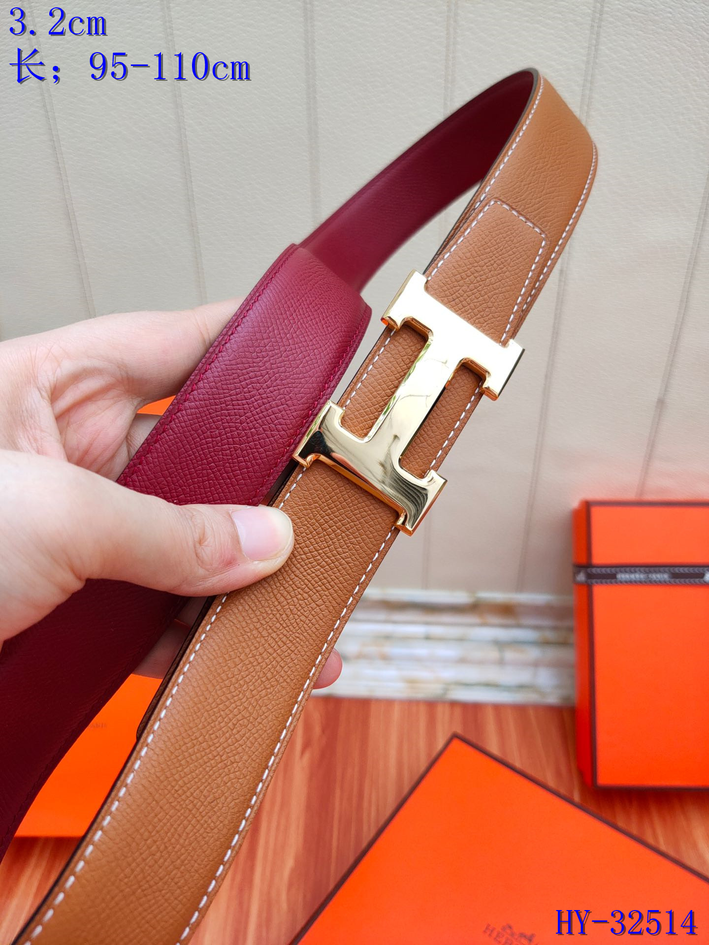 Cheap 2020 Cheap Hermes 3.2 cm Width Belts 217965,45 [FB217965
