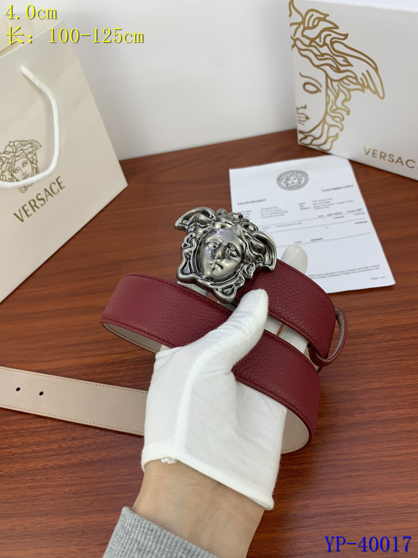 Cheap 2020 Cheap Versace 4.0 cm Width Belts 218056,49 [FB218056