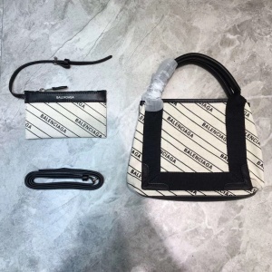 $82.00,2020 Cheap Balenciaga Navy Cabas Canvas Small Bag   # 222312