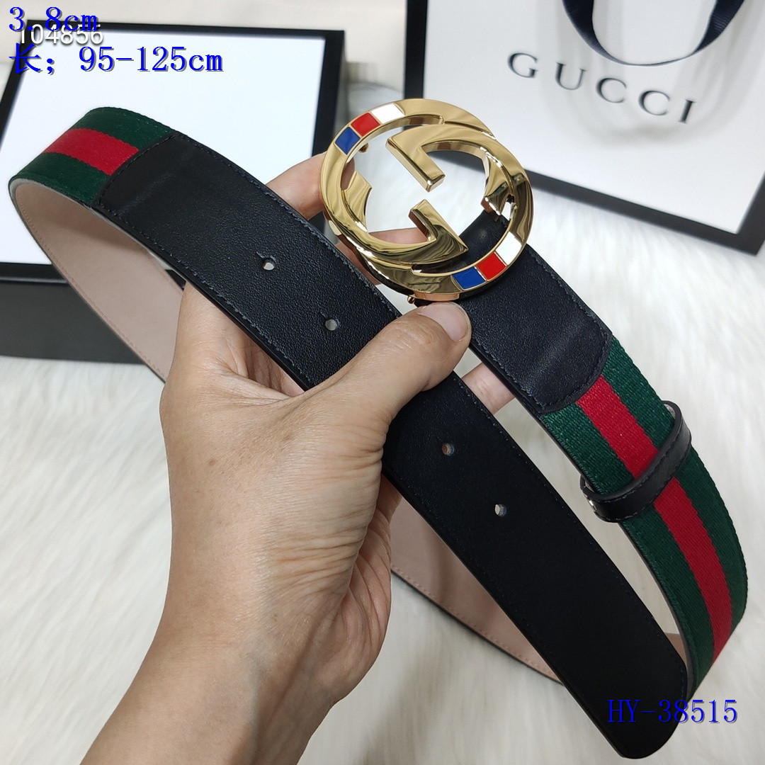 Cheap 2020 Cheap Gucci 3.8 cm Width Belts 223073,55 [FB223073
