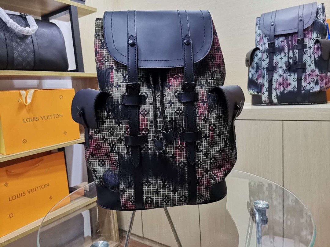 Lv Inspired Checkered Backpack | IUCN Water