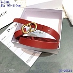 2020 Cheap Dior 2.5 cm Width Belts For Women # 222976