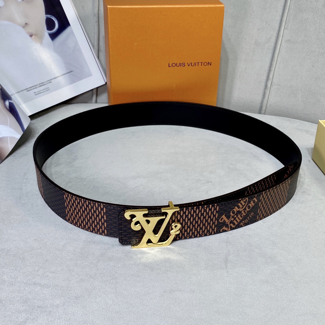 Cheap 2020 Cheap Louis Vuitton 4.0cm Width Belts 226862,54 [FB226862