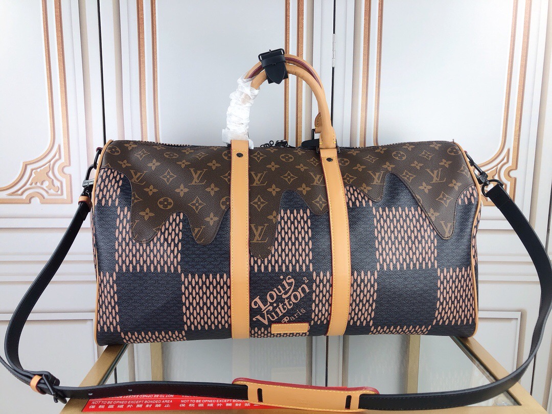 Louis Vuitton Travel Bag Keepall Monogram 55 Mickey Mouse & Minnie