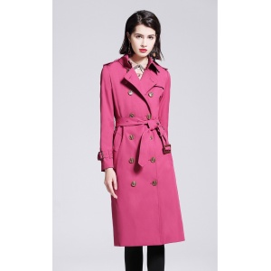 $120.00,2020 Burberry Chelsea Vintage Long Cotton Gabardine Trench Coat For Women # 228704