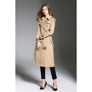 $120.00,2020 Burberry Chelsea Vintage Cotton Gabardine Trench Coat For Women # 228708