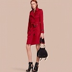 2020 2020 Burberry Red Classic Double Breasted Coat For Women # 228716, cheap Burberry Coats
