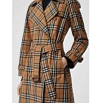 2020 2020 Burberry Classic Vintage Check Double Breasted Coat For Women # 228718, cheap Burberry Coats