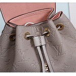 Louis Vuitton Monogram Embossed Leather Backpack For Women # 232709, cheap LV Backpacks