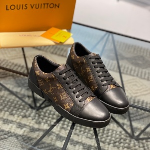 $82.00,Louis Vuitton Monogram Print Rount Toe Casual Sneakers Unisex # 233129