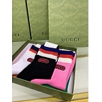 Gucci Logo Cotton Socks Set 5 Pairs # 233501, cheap Socks