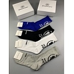 Balenciaga Logo Cotton Socks Set 5 Pairs # 233503