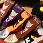 Fendi Logo Cotton Socks Set 5 Pairs # 233510, cheap Socks