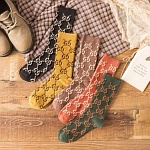 Gucci Logo Cotton Socks Set 5 Pairs # 233511, cheap Socks