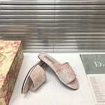 2021 Dior Real Leather Sole Slippers For Women # 237855