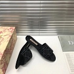 2021 Dior Real Leather Sole Slippers For Women # 237859