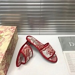 2021 Dior Real Leather Sole Slippers For Women # 237863