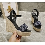 Louis Vuitton Wedge Heel Sandals For Women # 237969