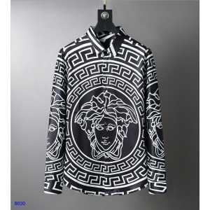 $36.00,Versace Monogram Motif Long Sleeve Shirts For Men in 243353