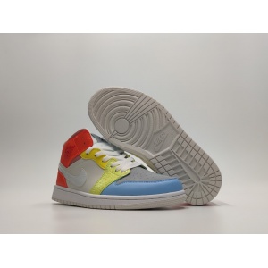 2021 Jordan 1 Multi Color Sneaker Unisex in 243789