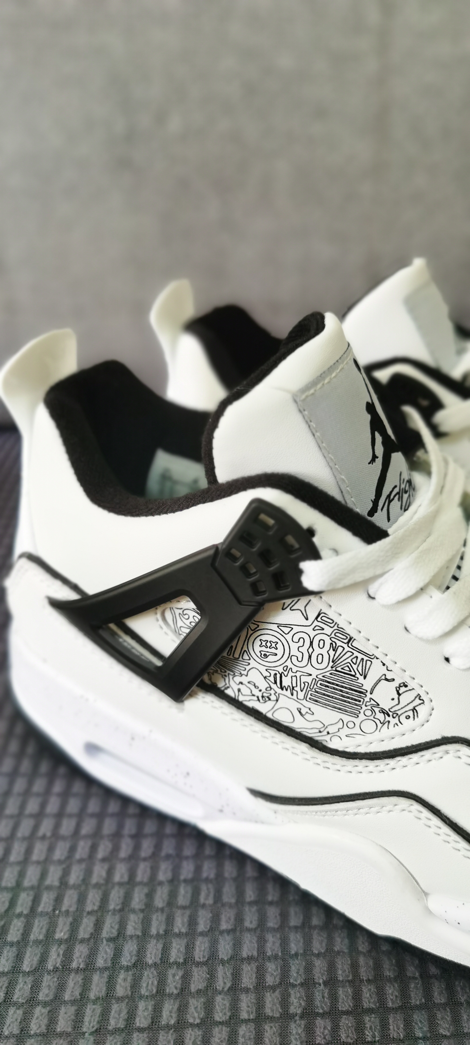 Air Jordan 4 GS DIY Sneakers For Men in 243586, cheap Jordan4, only $65!
